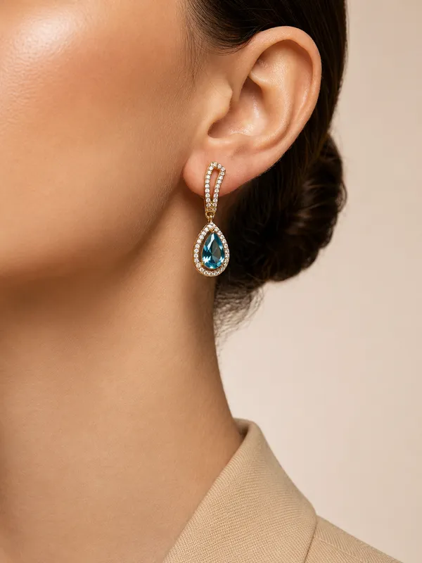 Multicoloured_Ruby_Gold_Plated_Earring_Set