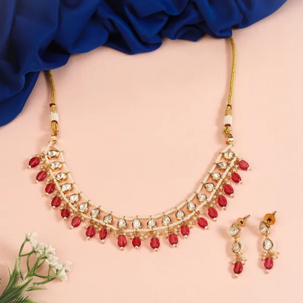 Ruby_Premium_Imitation_Jewelry_necklace_set