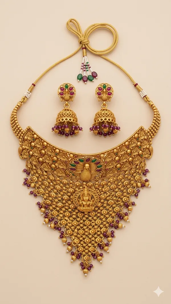 Rajsi_Mayura_Lakshmi_Necklace_Set