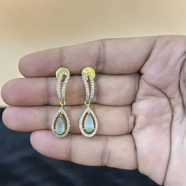 Multicoloured_Ruby_Gold_Plated_Earring_Set
