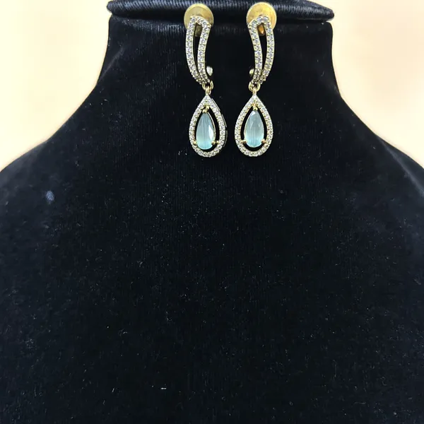 Multicoloured_Ruby_Gold_Plated_Earring_Set