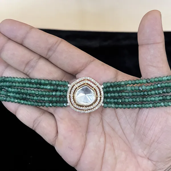 Multicoloured_Uncut_Kundan_Choker_Set