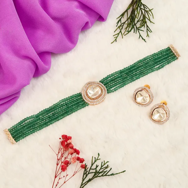 Multicoloured_Uncut_Kundan_Choker_Set