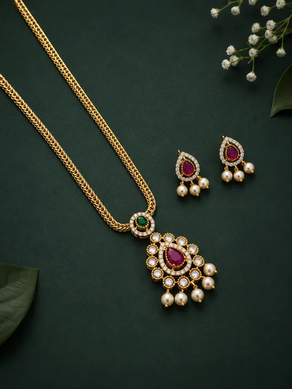 Royal_Stone_&_Pearl_Necklace_Set
