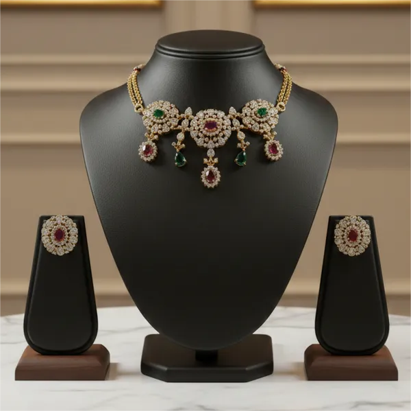 Floral_CZ_Gold_Necklace