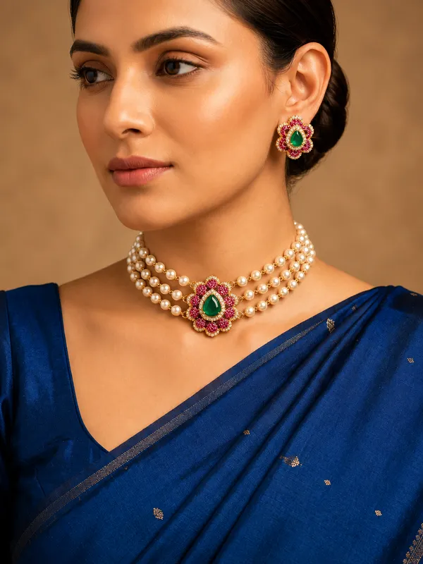 Emerald_Maharani_Choker_Set