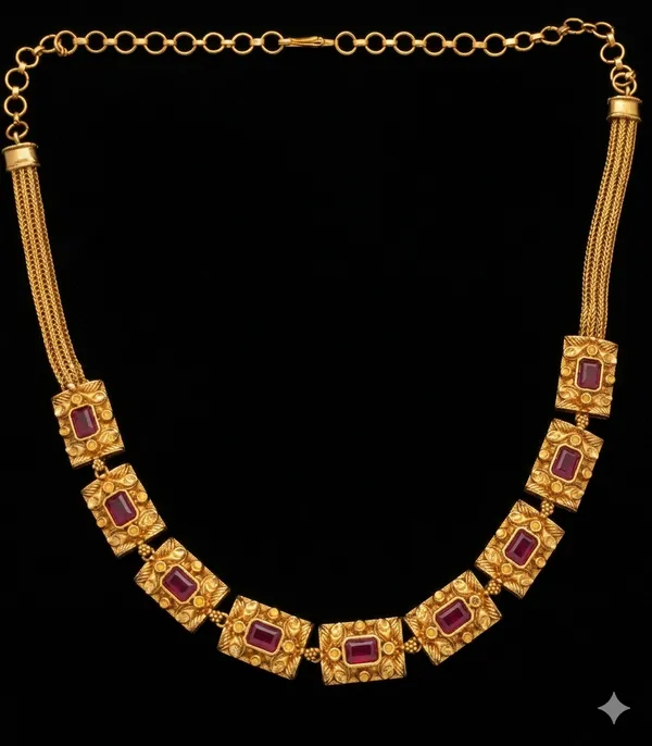 Ruby_Mosaic_Necklace_Set