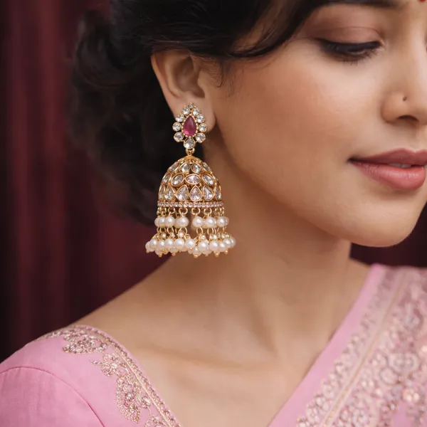 Kalyani_Cz_Stone_Jhumka