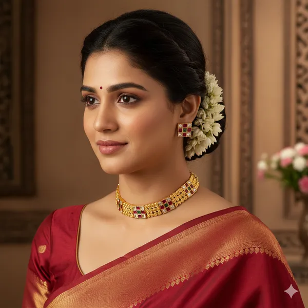 Ruby_Green_Classy_Ad_Choker_Set