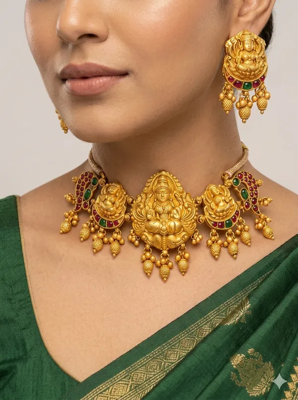 Mahalakshmi_Mayura_Choker_Set