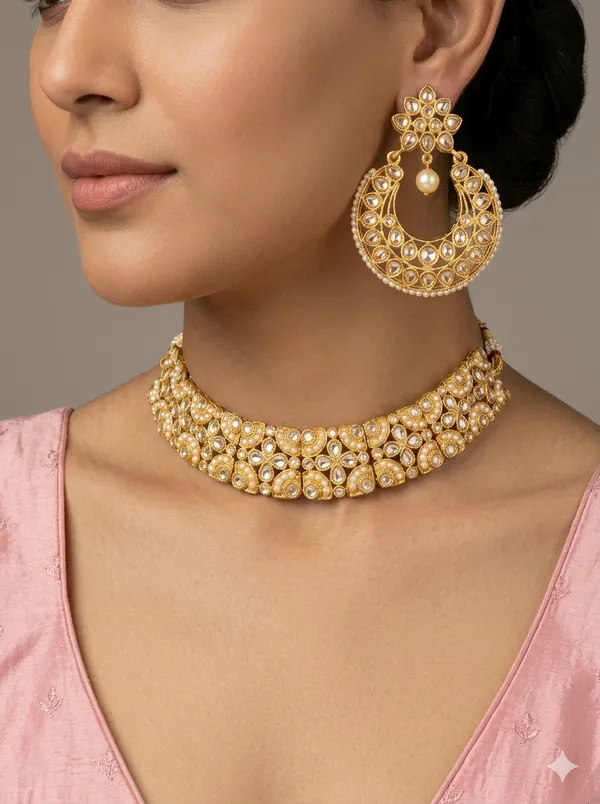 Rajwada_Ruby_Bloom_Choker_Set