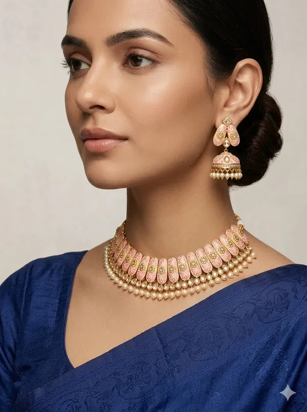 Rajwadi_Gold_Choker_Set