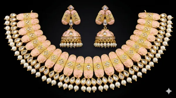 Rajwadi_Gold_Choker_Set