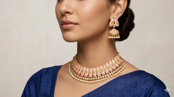 Rajwadi_Gold_Choker_Set