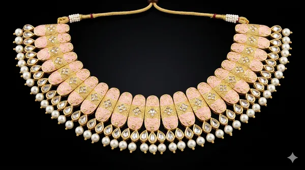 Rajwadi_Gold_Choker_Set