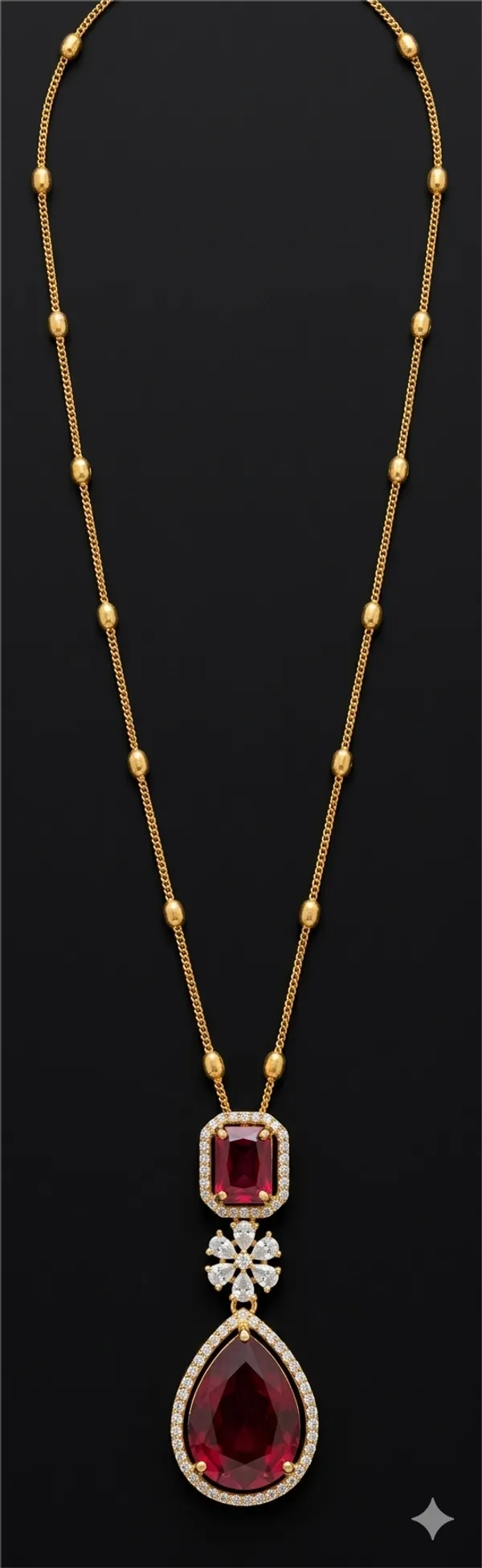 Regal_Feather_Almond_Necklace