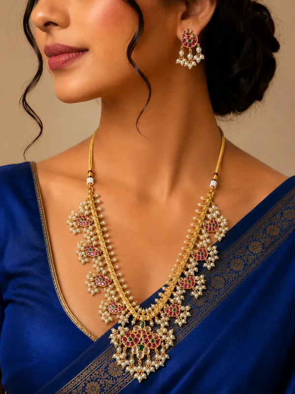 Noor_Mahal_Pearl_Ruby_Green_set