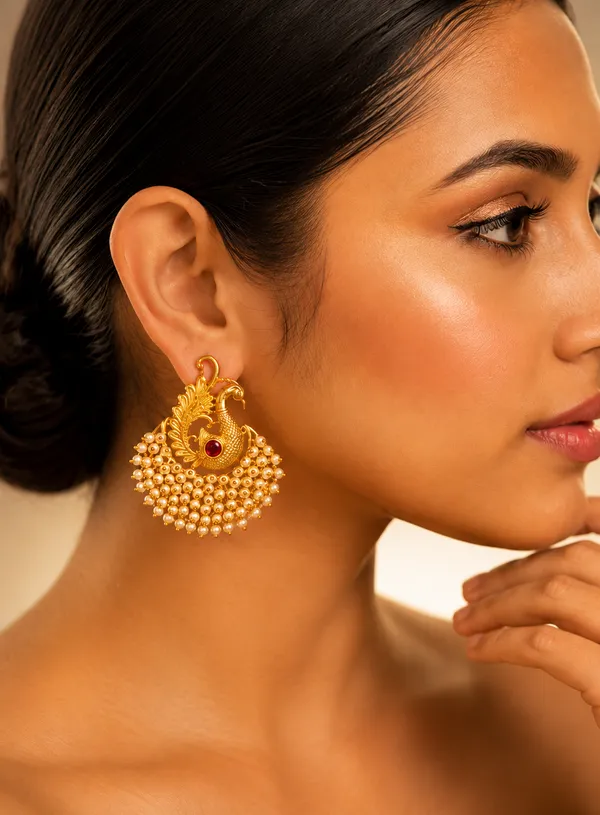 Ruby_Antique_Peacock_Pearl_Earring