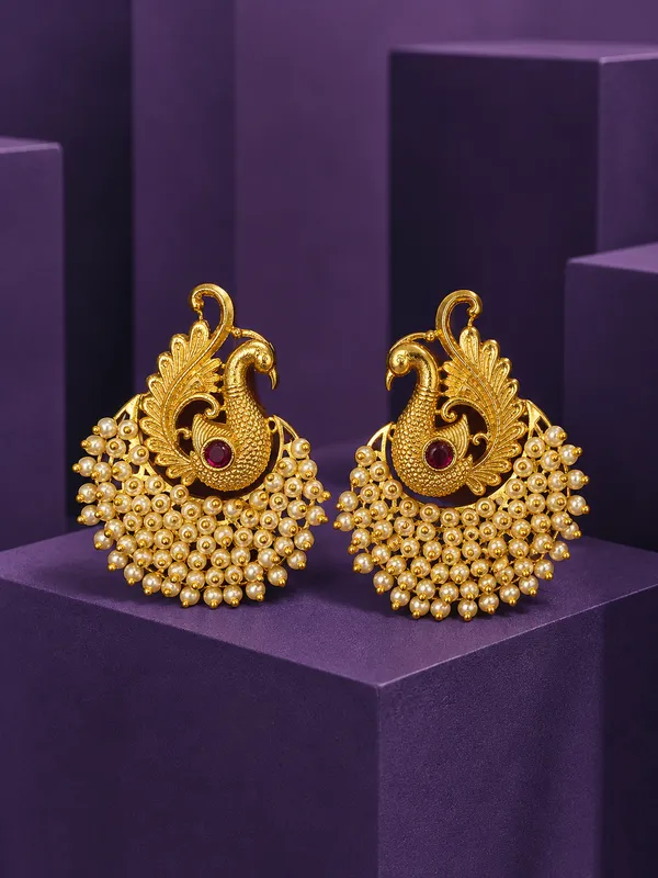 Ruby_Antique_Peacock_Pearl_Earring