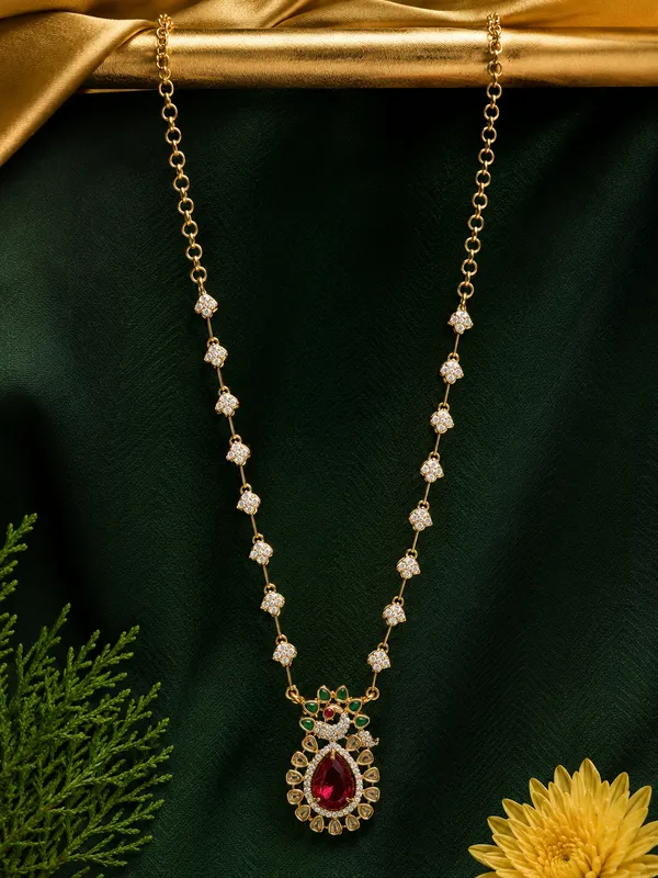 Ruby_Green_Blossom_Necklace_Set