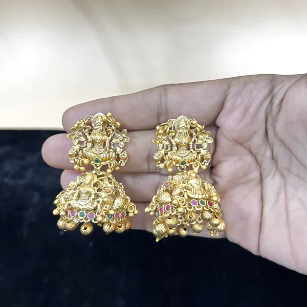 Ruby_Green_Laxmi_Style_Jhumka