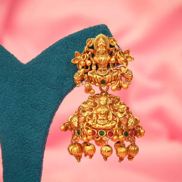 Ruby_Green_Laxmi_Style_Jhumka