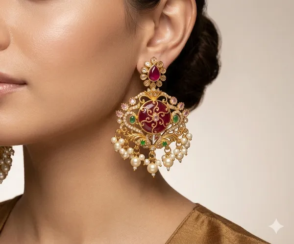 Maharani_Manikya_Chandeliers_Earrings