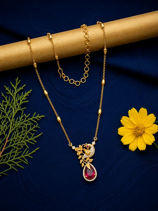 Mayura_Ruby_Dewdrop_Necklace_Set