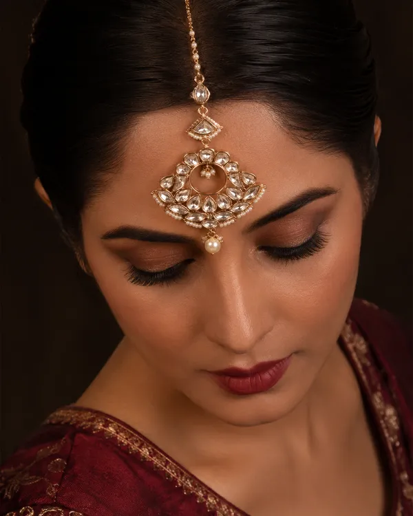 White_Kundan_Pearl_Crescent_Gold_Plated_White_Kundan_Tikka