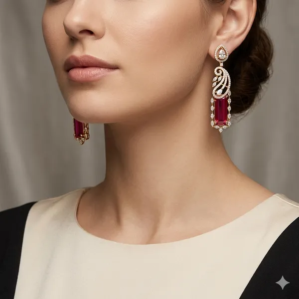Ruby_Premium_Quality_American_Diamond_Earring_For_Women