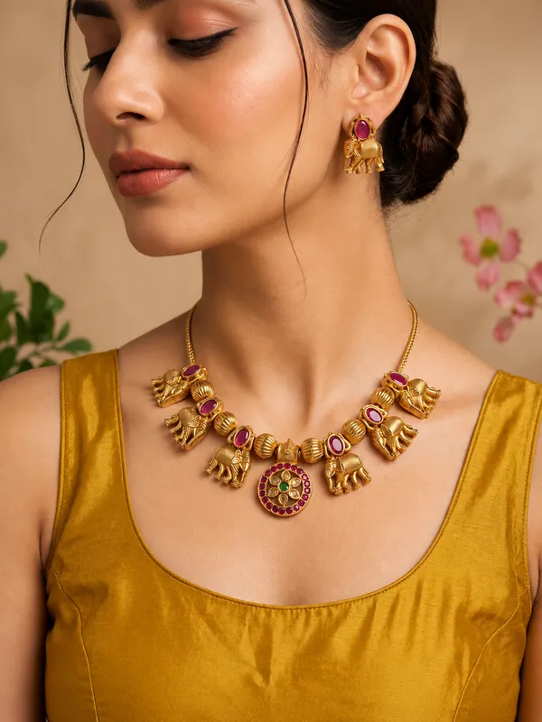 Ethnic_Elephant_Necklace_set