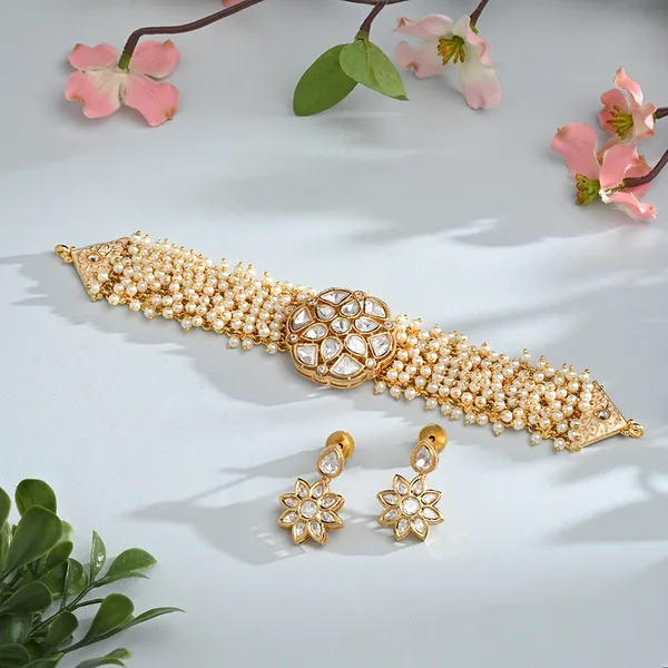Multicoloured_Uncut_Kundan_Choker_Set
