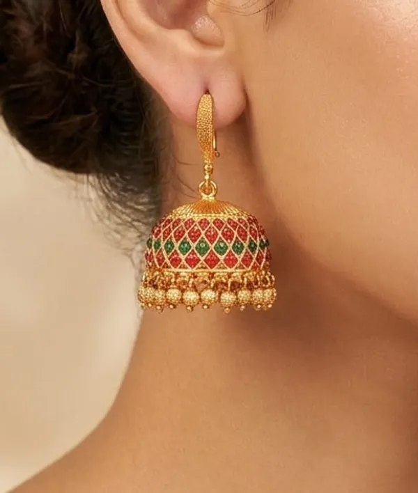 Full_Ruby_Green_Antique_Jhumka