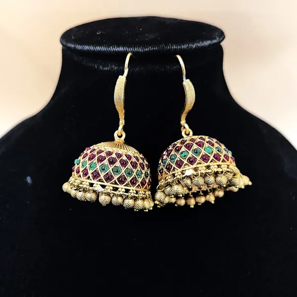 Full_Ruby_Green_Antique_Jhumka