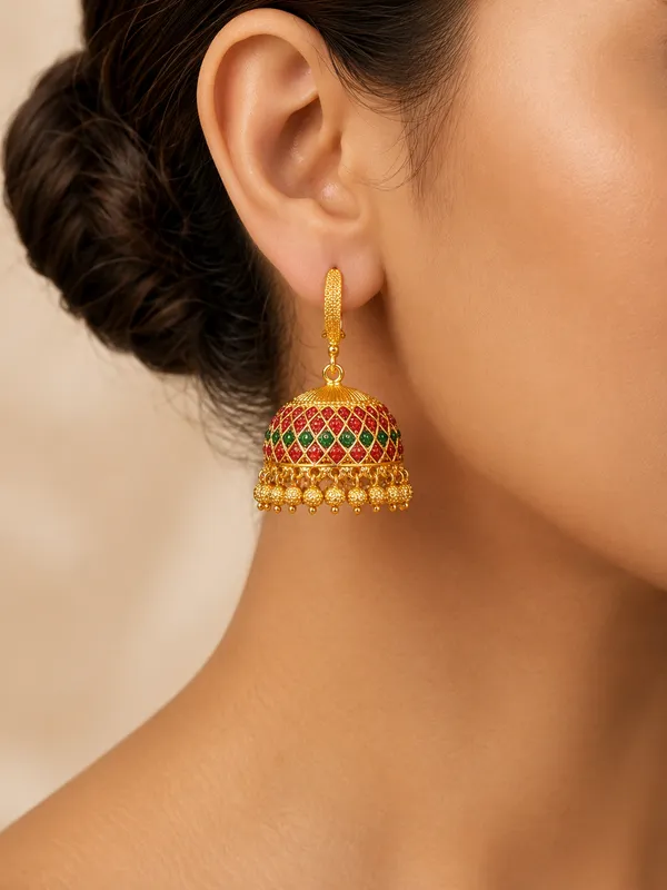 Full_Ruby_Green_Antique_Jhumka