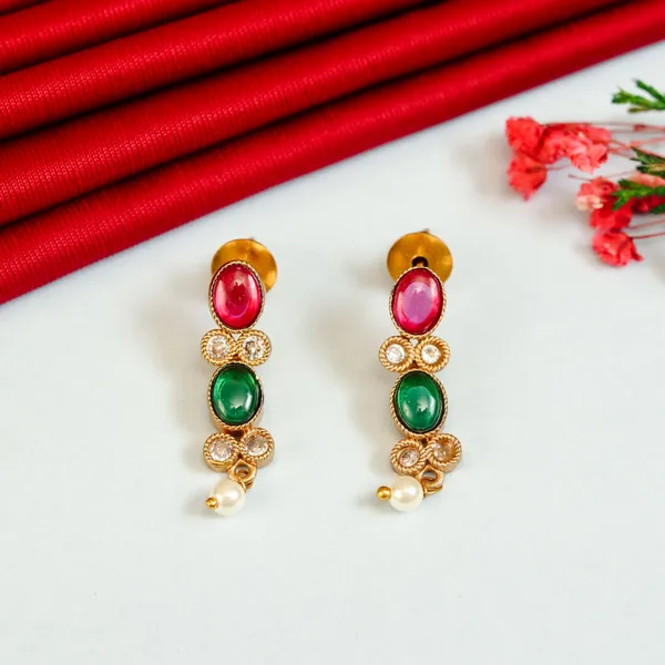 Navaratna_Antique_Cz_Stone_Necklace_Set_For_Women