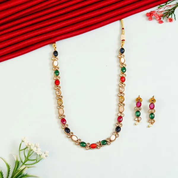 Navaratna_Antique_Cz_Stone_Necklace_Set_For_Women