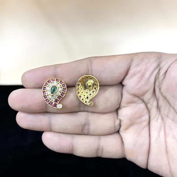 Antique_Keri_Stud_Earrings_–_Ruby_&_Emerald_Glow