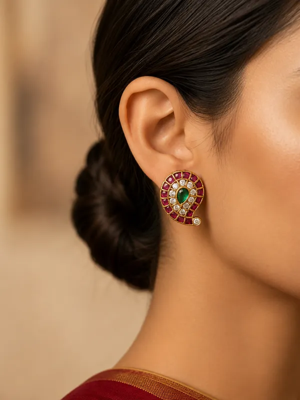 Antique_Keri_Stud_Earrings_–_Ruby_&_Emerald_Glow