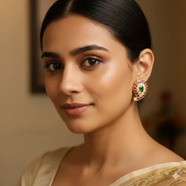 Antique_Keri_Stud_Earrings_–_Ruby_&_Emerald_Glow