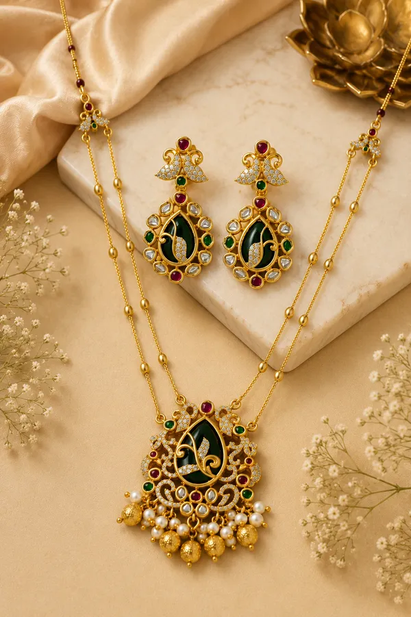 Padma_Raga_Antique_Necklace_Set