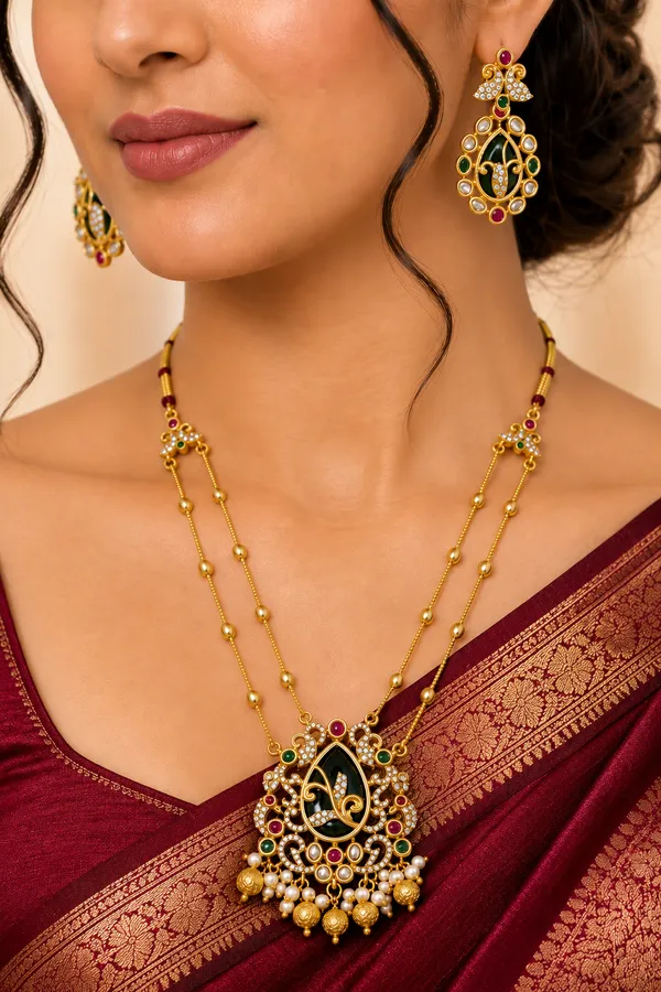 Padma_Raga_Antique_Necklace_Set