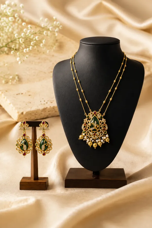 Padma_Raga_Antique_Necklace_Set