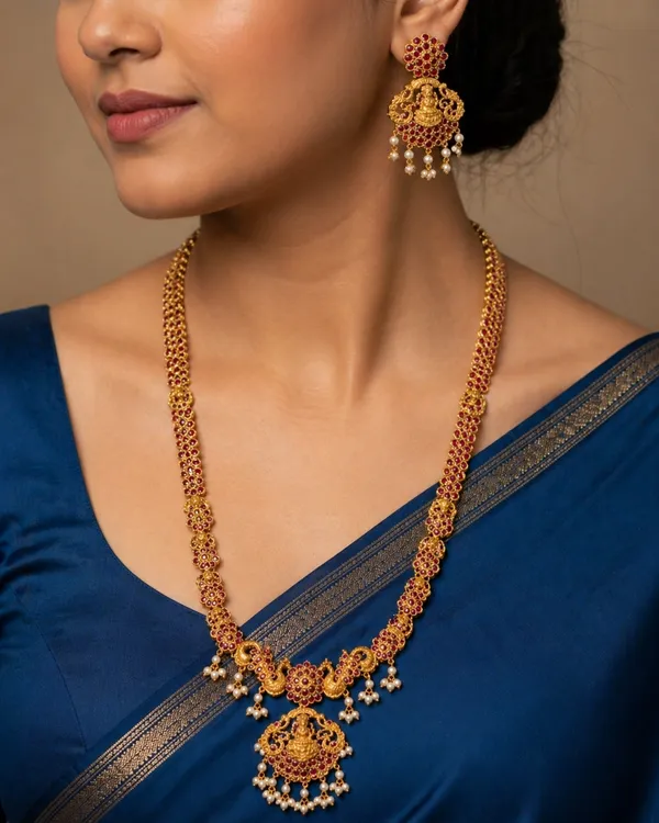 Antique_Lakshmi_Long_Necklace_Set
