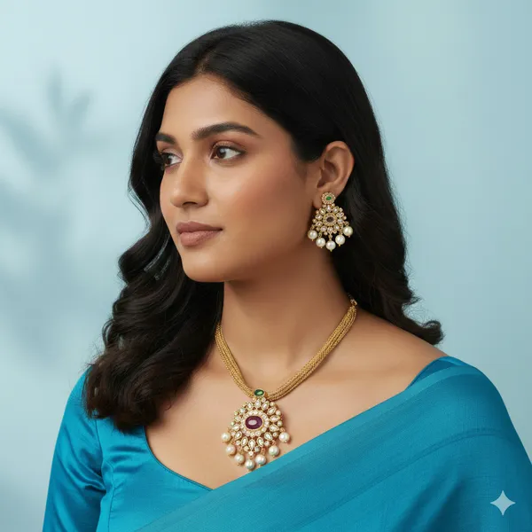 Elegant_Gold_Plated_Pendant_Set