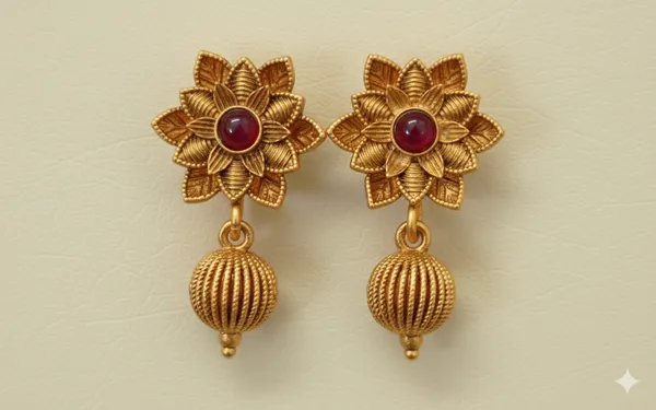 Rajwada_Floral_Antique_Gold_Necklace_Set