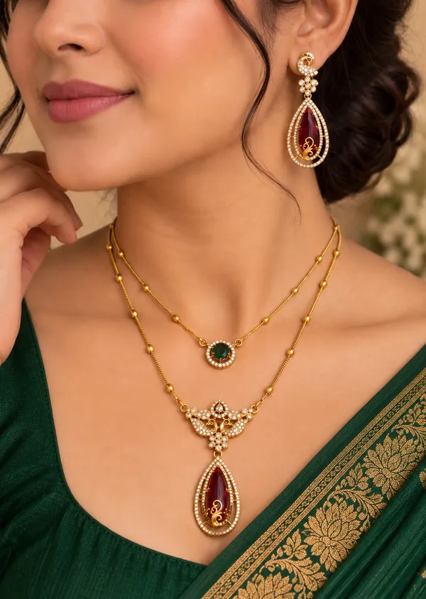 Royal_Mayura_Drop_Necklace