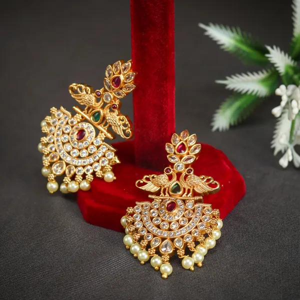 Ruby_Green_Antique_Peacock_Ad_Earring