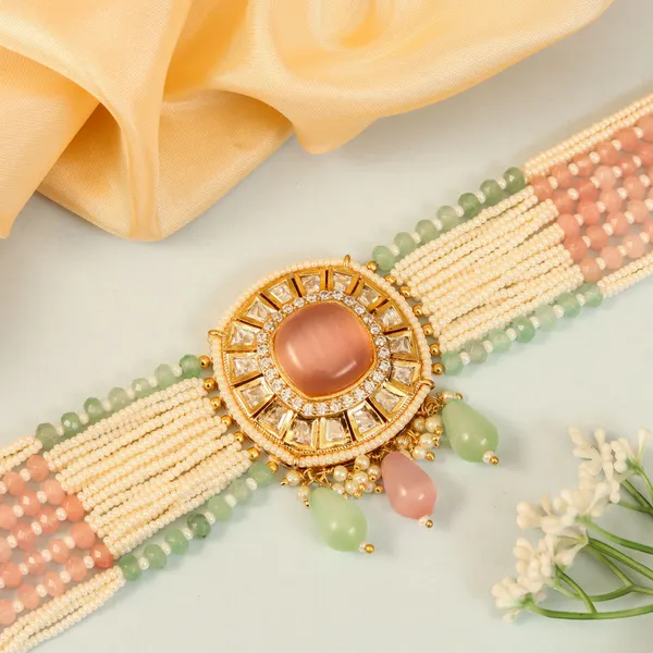 Stunning_Multicoloured_Stone_Stubbed_Kundan_Choker_Set