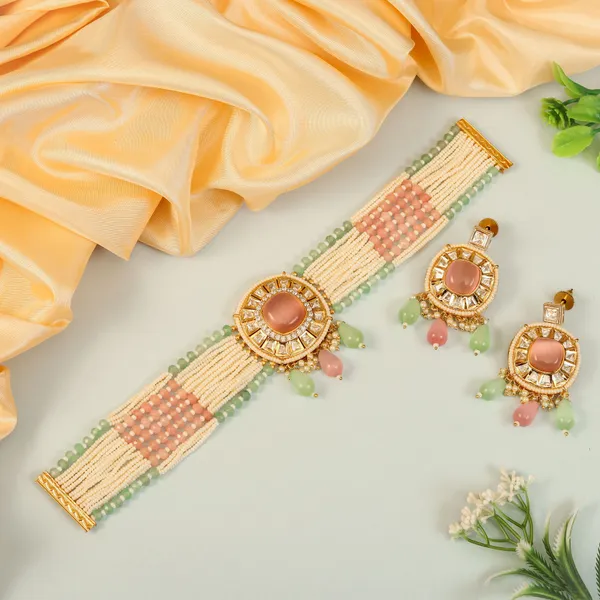Stunning_Multicoloured_Stone_Stubbed_Kundan_Choker_Set